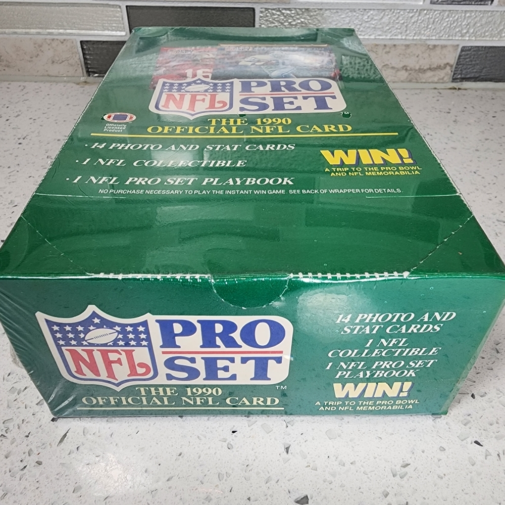 1990 Pro Set Football Series 1 Wax Box 36 Packs Factory Sealed Cards - Picture 2 of 5